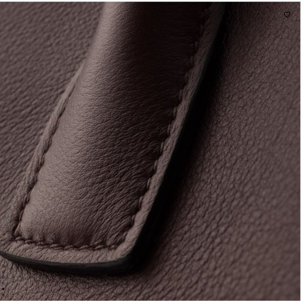 PRADA Large leather tote bag Briarwood Chocolate Brown Leather - Picture 6 of 16